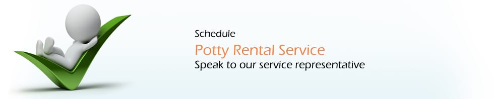 Portable toilet rental service