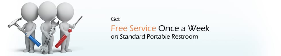 Portable toilet rental service