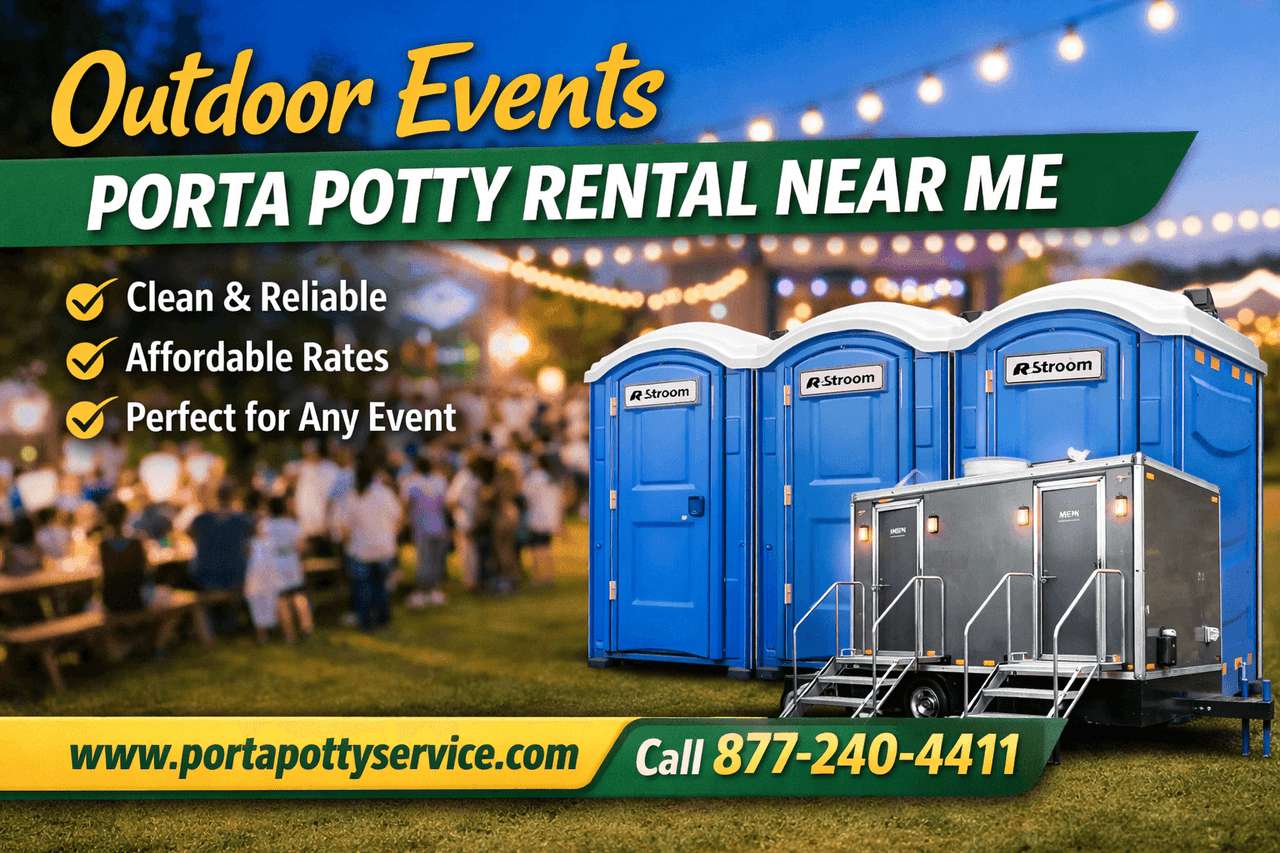 Portable Toilet Rentals for Outdoor Events Near You